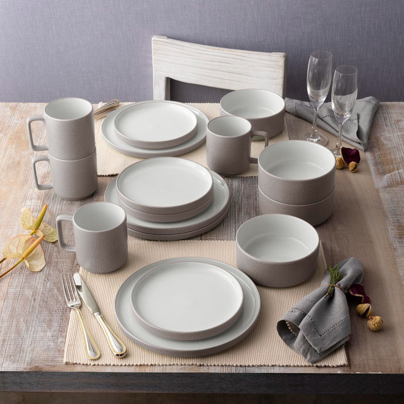 Noritake Malaysia 16Pcs Dinner Set for 4 person – Colortex Stone Taupe - 6