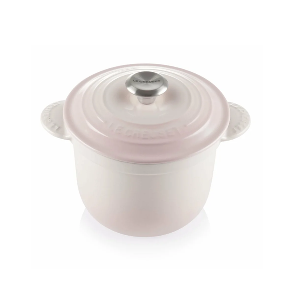Le Creuset Shell Pink Cast Iron Cocotte Every 18cm Rice Pot With