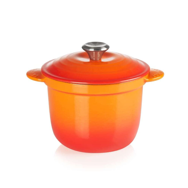Le Creuset Volcanic Cast Iron Cocotte Every 18cm Rice Pot With Inner Lid