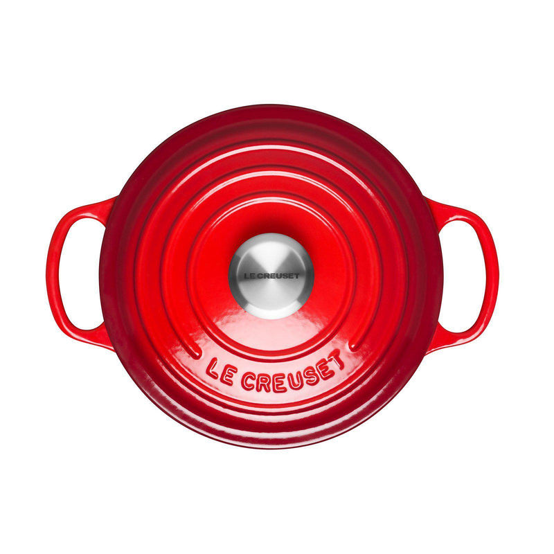 Le Creuset Signature Cerise Cast Iron 18cm Round Casserole-Queenspree