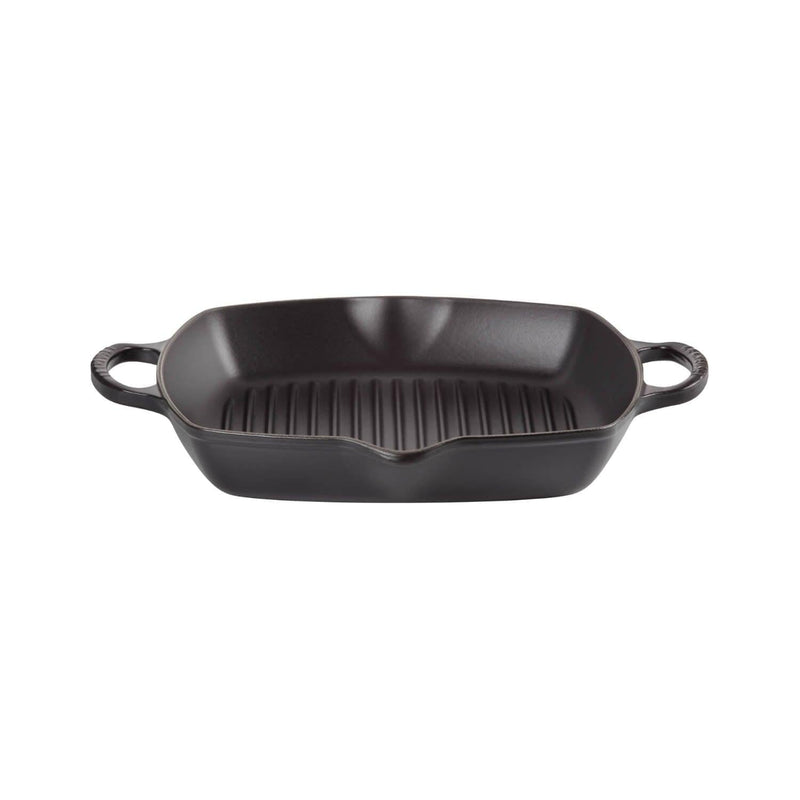 Le Creuset Signature Satin Black Cast Iron 30cm Deep Square Grill