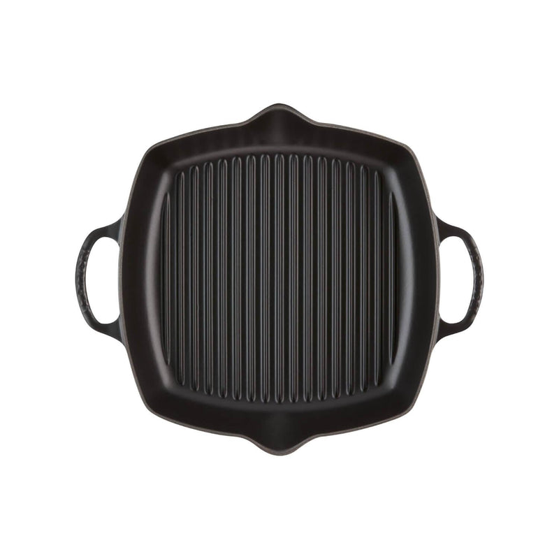 Le Creuset Signature Satin Black Cast Iron 30cm Deep Square Grill