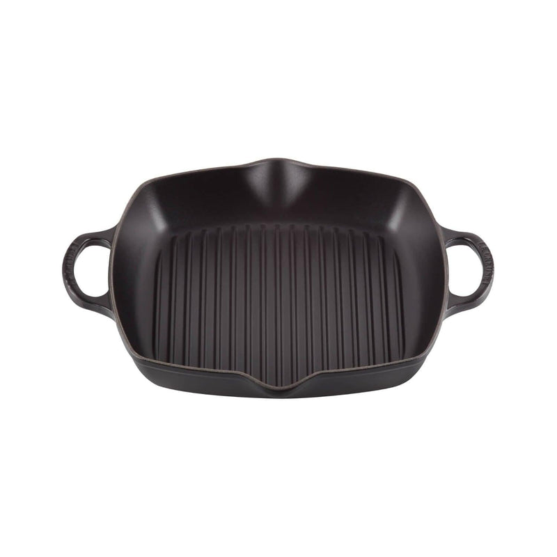 Le Creuset Signature Satin Black Cast Iron 30cm Deep Square Grill