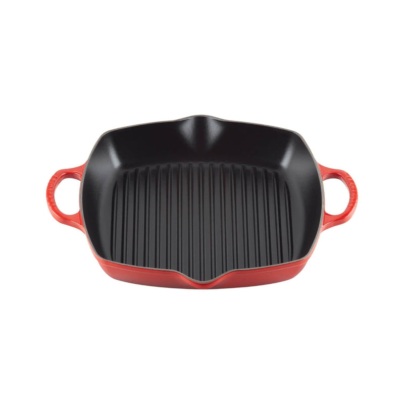 Le Creuset Signature Cerise Cast Iron 30cm Deep Square Grill