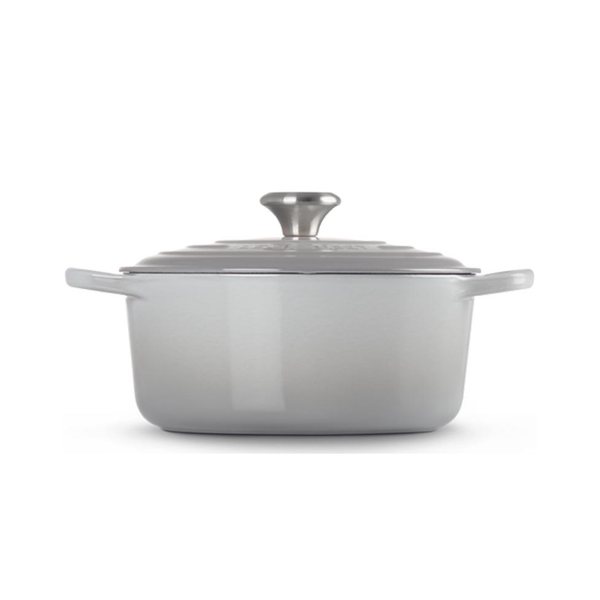 Le Creuset Signature Mist Grey Cast Iron 20cm Round Casserole