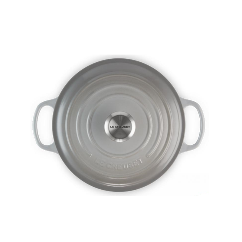 Le Creuset Signature Mist Grey Cast Iron 20cm Round Casserole