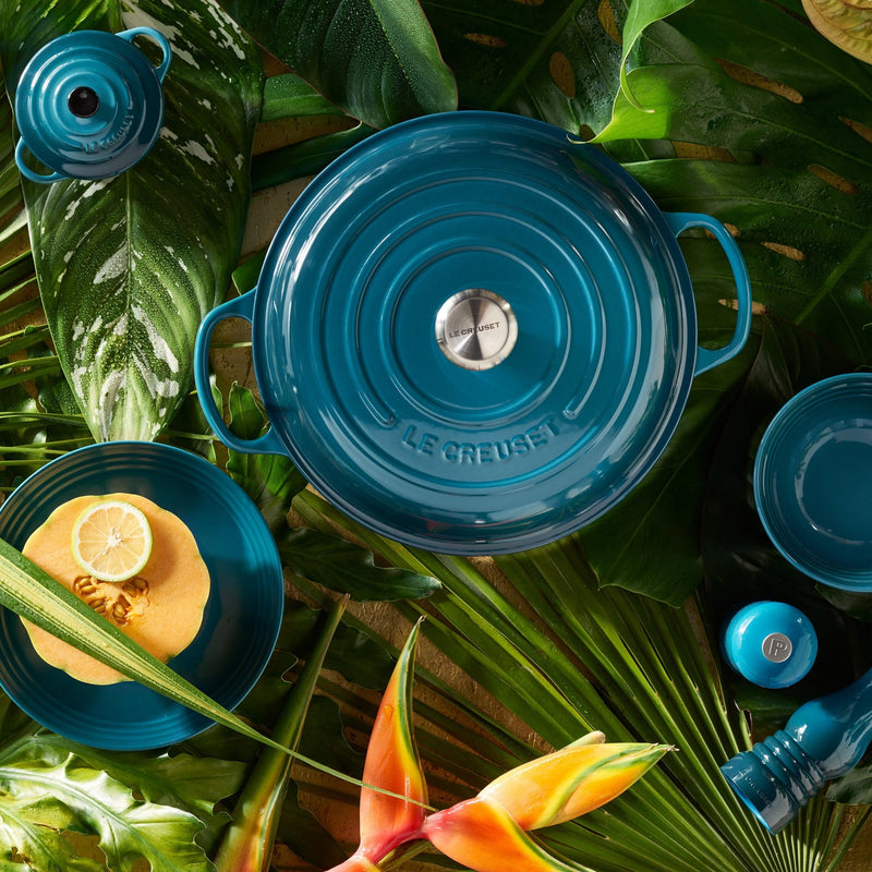 Le Creuset Signature Deep Teal Cast Iron 30cm Shallow Casserole