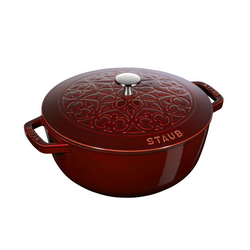 Staub Cast Iron 24cm Marmite “Lily” Grenadine