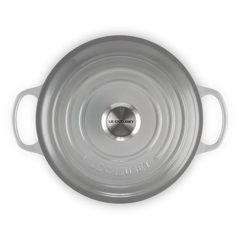 Le Creuset Signature Mist Grey Cast Iron 30cm Shallow Casserole