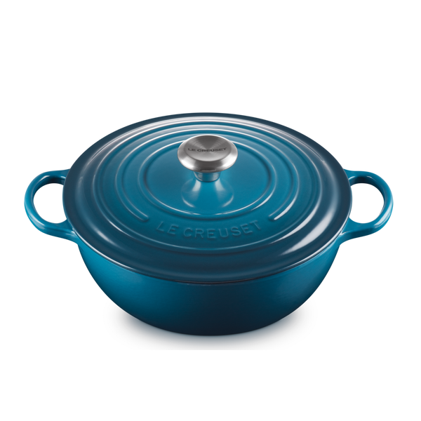 Le Creuset Signature Deep Teal Cast Iron 26cm Marmite