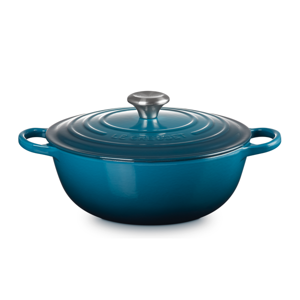 Le Creuset Signature Deep Teal Cast Iron 26cm Marmite