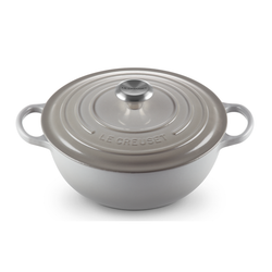 Le Creuset Signature Mist Grey Cast Iron 26cm Marmite