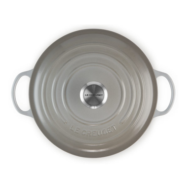 Le Creuset Signature Mist Grey Cast Iron 26cm Marmite