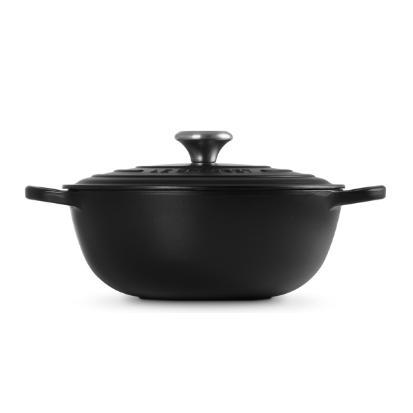 Le Creuset Signature Satin Black Cast Iron 26cm Marmite