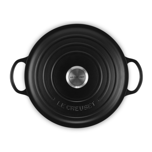 Le Creuset Signature Satin Black Cast Iron 26cm Marmite