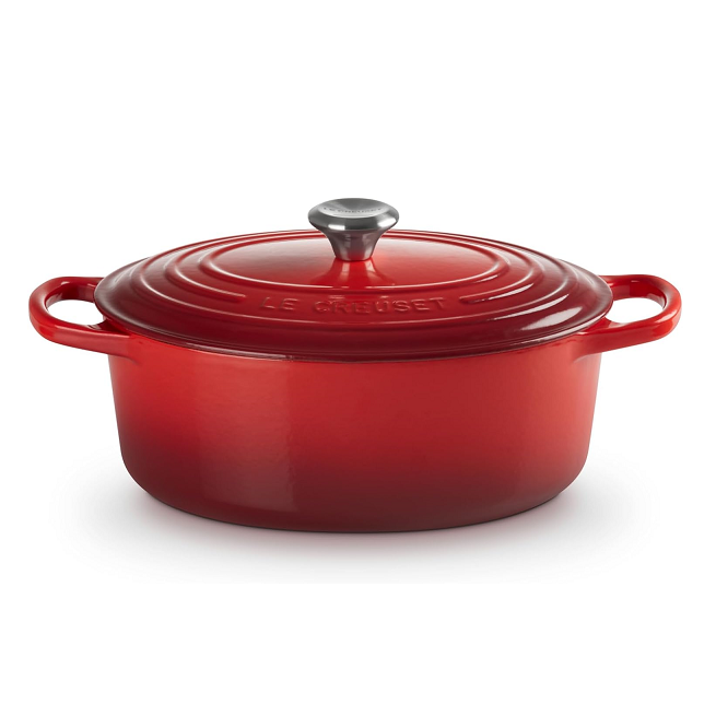 Le Creuset Signature Cerise Cast Iron 27cm Oval Casserole