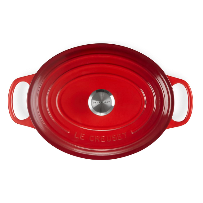 Le Creuset Signature Cerise Cast Iron 27cm Oval Casserole