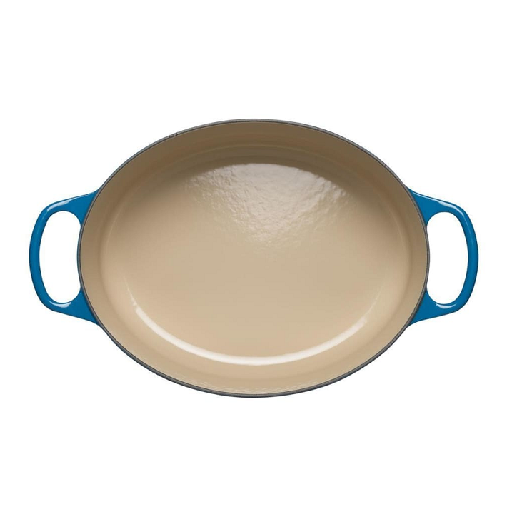 Le Creuset Signature Marseille Blue Cast Iron 27cm Oval Casserole