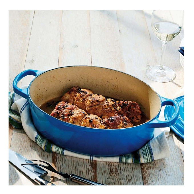 Le Creuset Signature Marseille Blue Cast Iron 27cm Oval Casserole