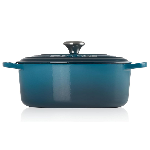 Le Creuset Signature Deep Teal Cast Iron 29cm Oval Casserole