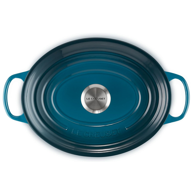 Le Creuset Signature Deep Teal Cast Iron 29cm Oval Casserole