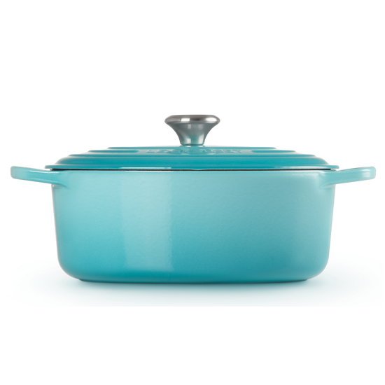 Le Creuset Signature Teal Cast Iron 29cm Oval Casserole