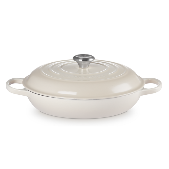 Le Creuset Signature Meringue Cast Iron 30cm Shallow Casserole
