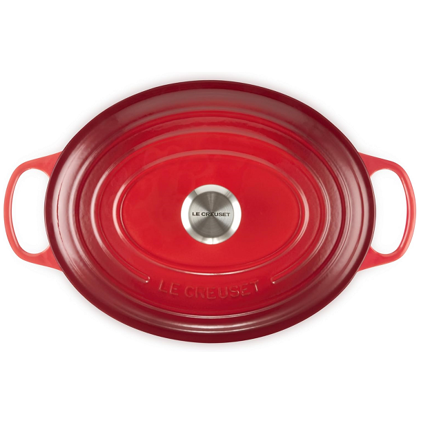 Le Creuset Signature Cerise Cast Iron 31cm Oval Casserole