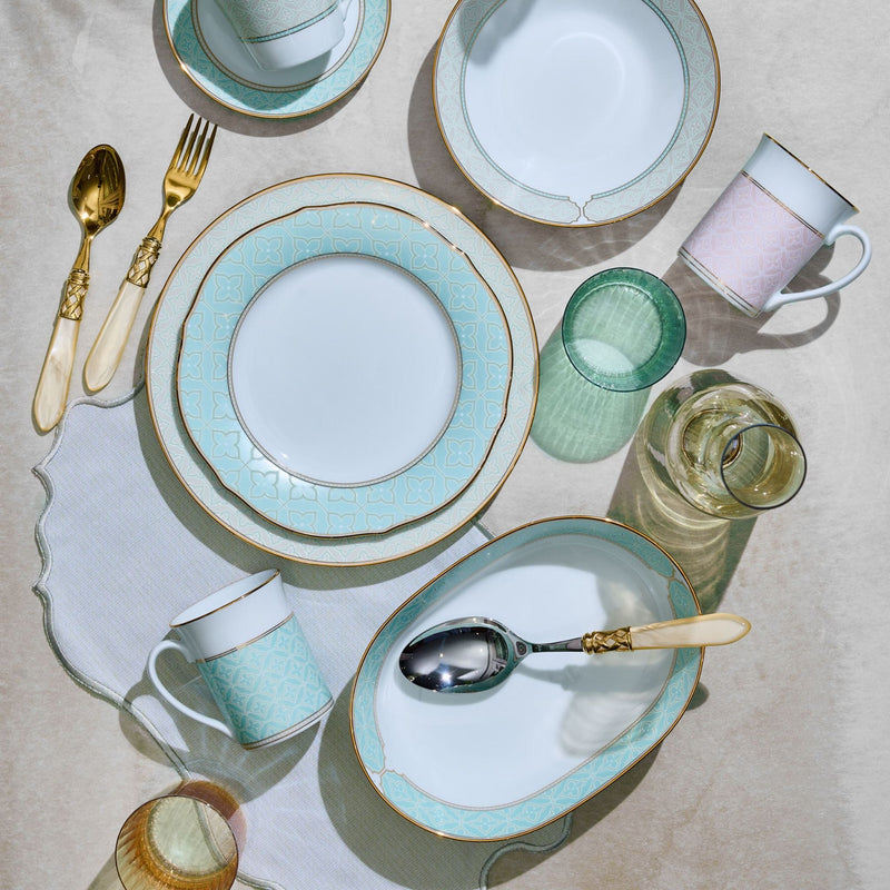 Noritake Mayfair Mint 13Pcs Dinner Set For 4 Person Limited Edition - 1