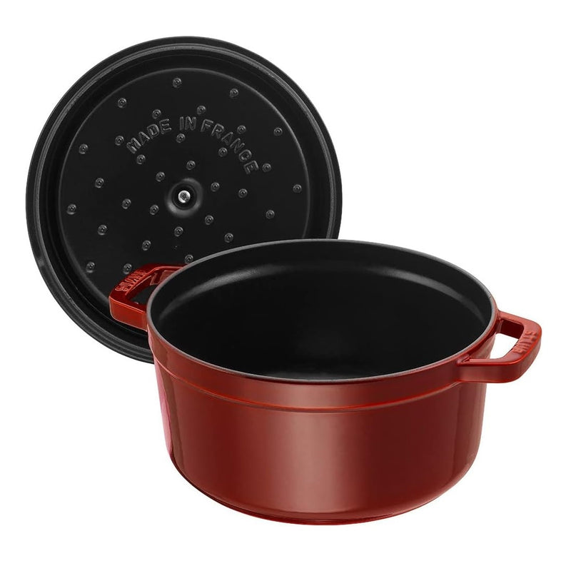 Staub Cast Iron 26cm Round Cocotte Grenadine