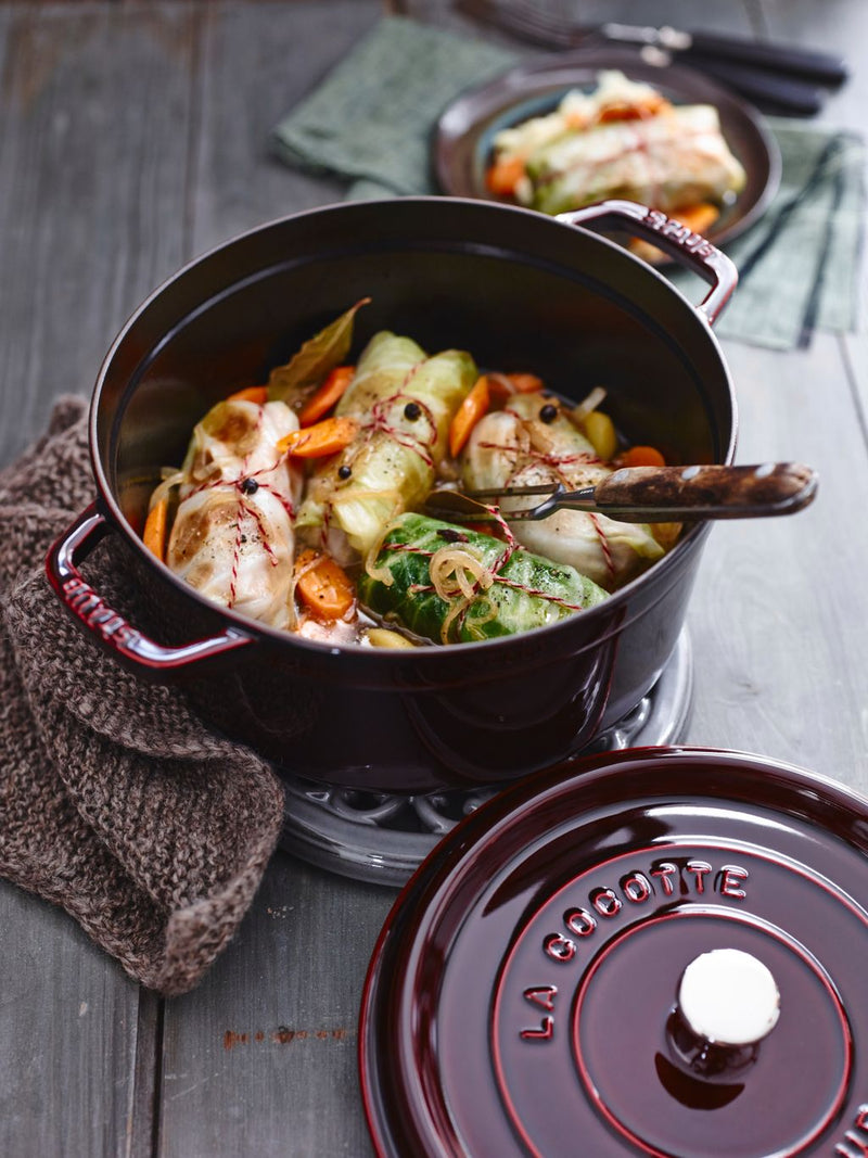 Staub Cast Iron 26cm Round Cocotte Grenadine