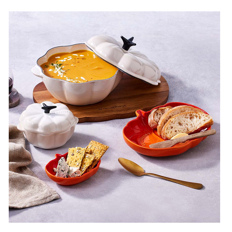 Le Creuset Almond Cast Iron 22cm Pumpkin Casserole