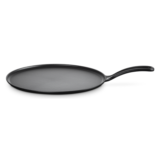 Le Creuset Satin Black Cast Iron 27cm Crepe Pan