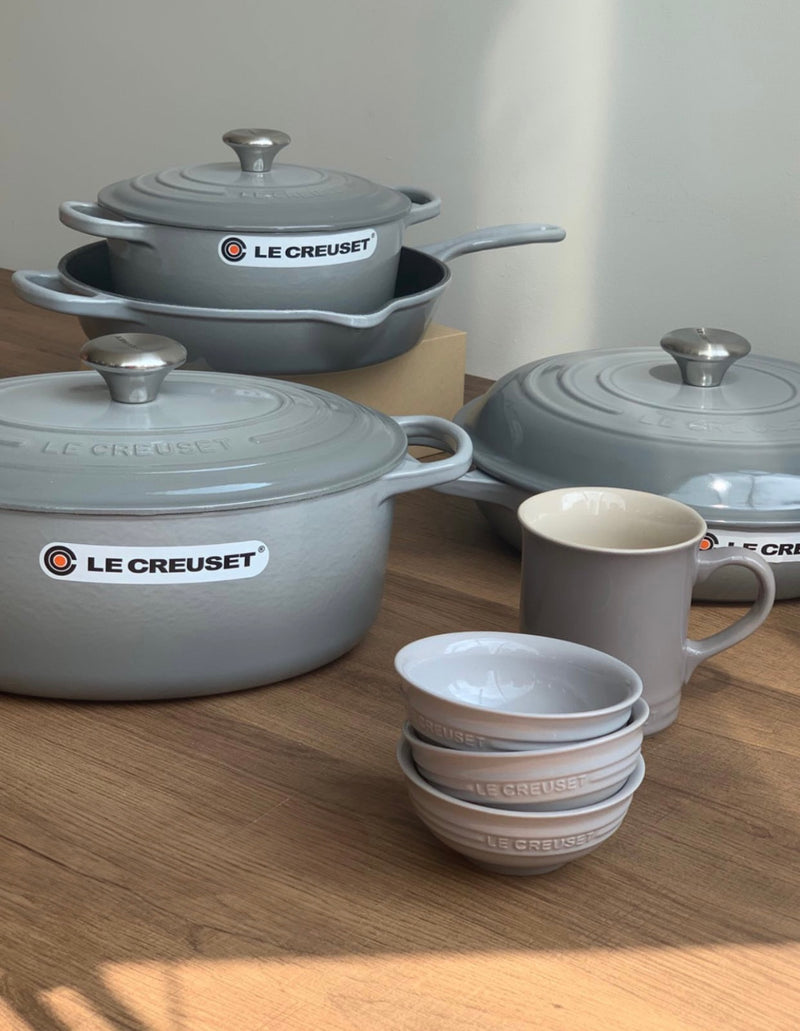 Le Creuset Signature Mist Grey Cast Iron 31cm Oval Casserole