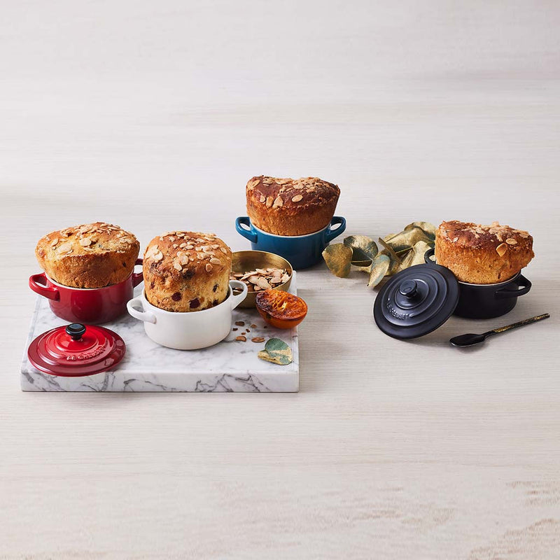 Le Creuset Satin Black Stoneware Petite Round Casserole