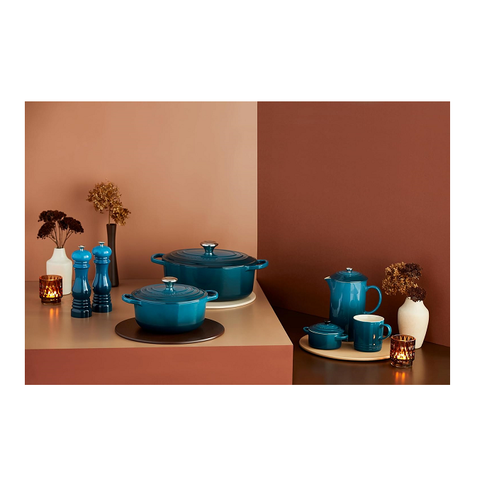 Le Creuset Signature Deep Teal Cast Iron 29cm Oval Casserole