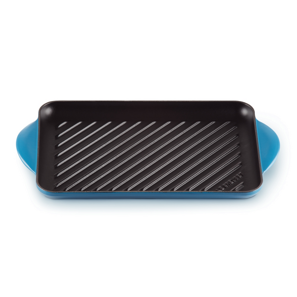 Le Creuset Marseille Blue Cast Iron 32cm Rectangular Grill