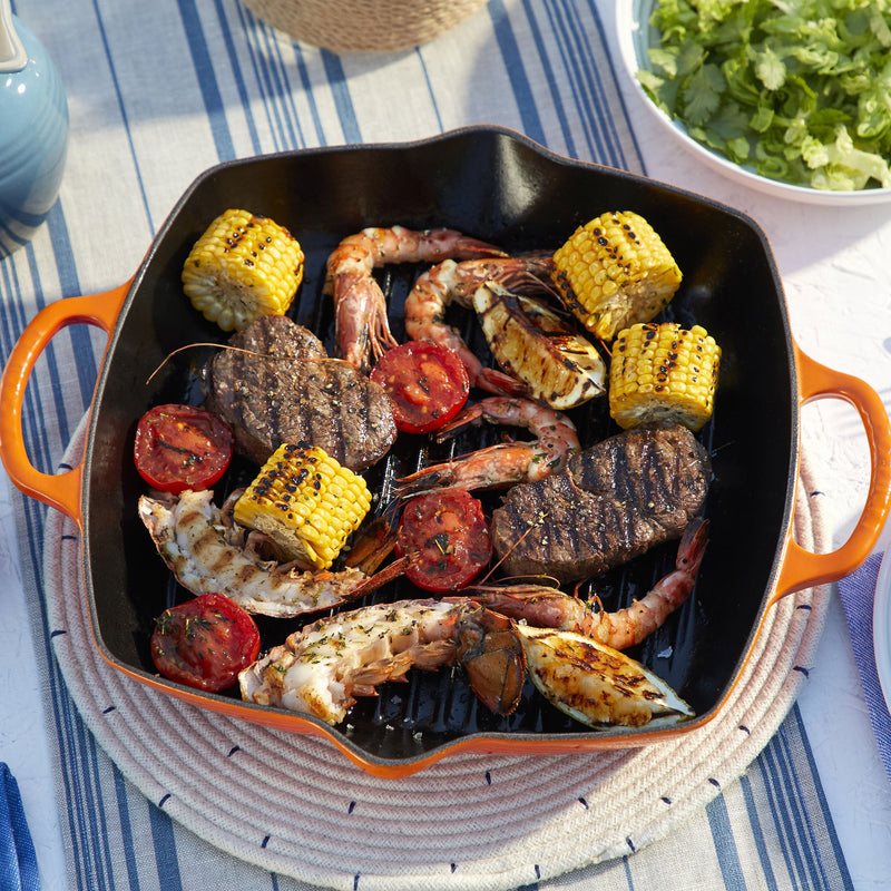 Le Creuset Signature Volcanic Cast Iron 30cm Deep Square Grill