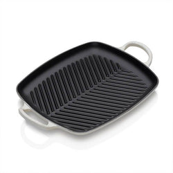 Le Creuset Signature Meringue Cast Iron 30cm Rectangular Grill