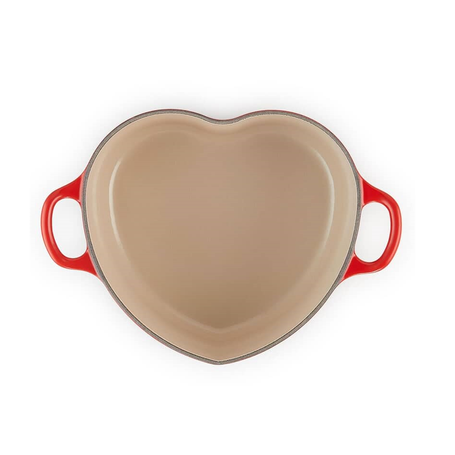 Le Creuset Signature Cerise Cast Iron 20cm Heart Casserole With