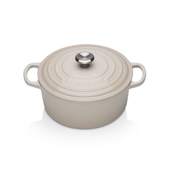 Le Creuset Signature Meringue Cast Iron 20cm Round Casserole