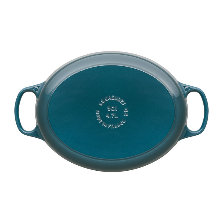 Le Creuset Signature Deep Teal Cast Iron 31cm Oval Casserole