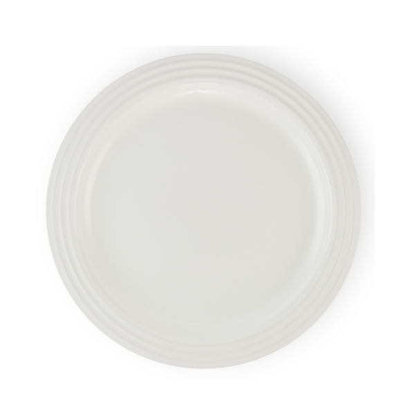 Le Creuset White Stoneware Dinner Plate 27cm