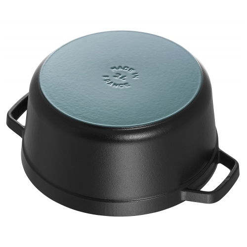 Staub Cast Iron 28cm Round Cocotte Black