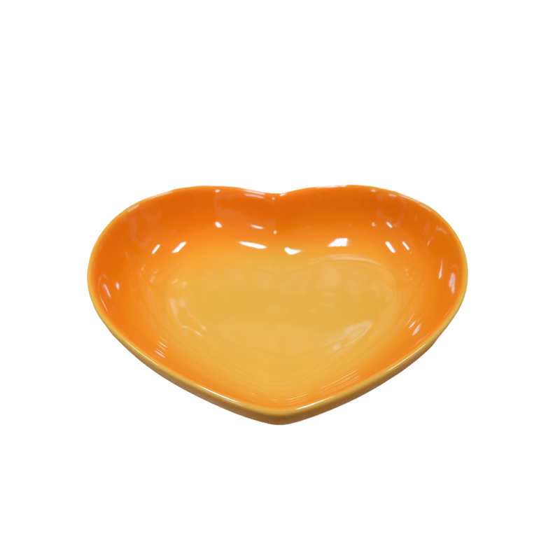 Le Creuset Orange Blossom Stoneware Heart Dish