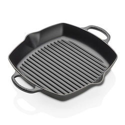 Le Creuset Signature Satin Black Cast Iron 30cm Deep Square Grill