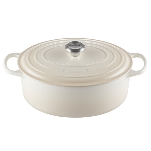 Le Creuset Signature Meringue Cast Iron 31cm Oval Casserole