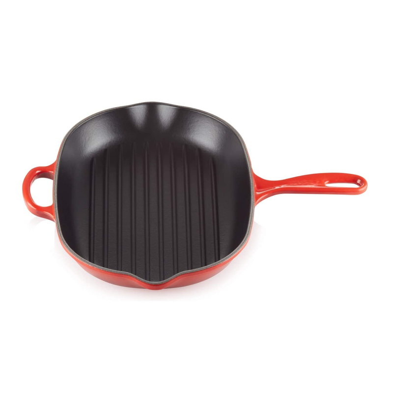 Le Creuset Signature Cerise Cast Iron 32cm Oval Grillit