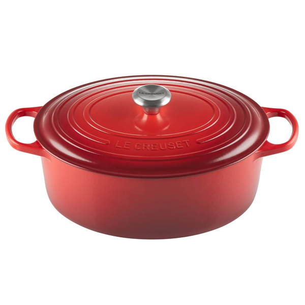 Le Creuset Signature Cerise Cast Iron 33cm Oval Casserole