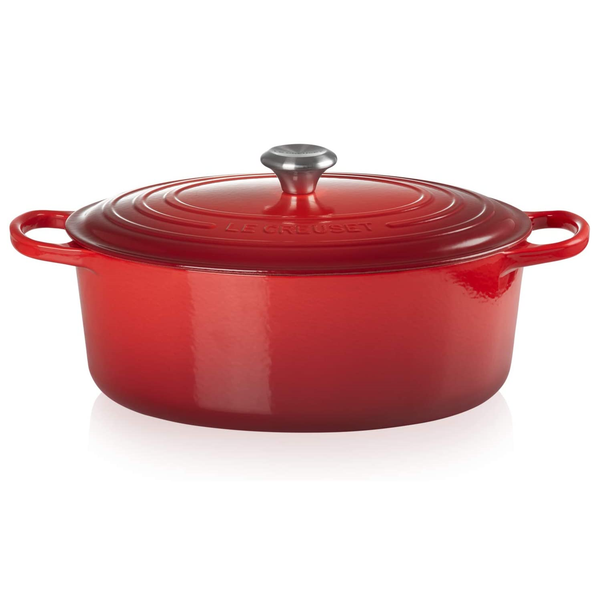 Le Creuset Signature Cerise Cast Iron 33cm Oval Casserole